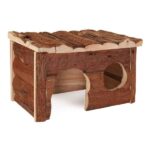 Knaagdierhuis Hout met Deur en Raam voor Konijnen en Cavia's – Trixie Jerrik