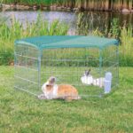 Beschermnet met Zonwering voor Zeskantige Buitenren – Trixie