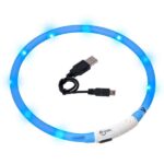 Honden LED-halsband Oplaadbaar Blauw voor Halsomvang 20–70 cm – Karlie Visio Light