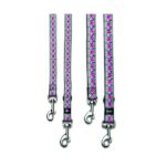 Hondenriem Nylon Ruitpatroon 3-Voudig Verstelbaar – Karlie Art Joy Plus