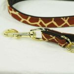Honden Riem Verstelbaar Kunstleren met Giraffenprint – Hunter Modern Art Safari Giraffe - Afbeelding 2