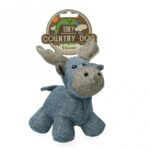 Pluche Speelknuffel Duurzaam Canvas met Pieper – Country Dog Tiny Moose