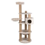 Kattenkrabpaal Pluche met Hol en Ligplaatsen – Trixie Nigella