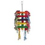 Vogelspeelgoed met Houten en touwelementen voor Kooi – Ollesch 117