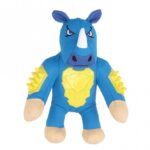 Pluche Speelgoed met Studs, Drielaagse Constructie – Zeus Studs Rhino