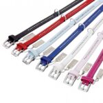 Halsband Leer met Strass – Karlie VINTAGE