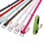 Lederen Halsband met Strass, 24 cm – Karlie Vintage - Afbeelding 2