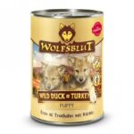 Wolfsblut Dose Wild Duck & Turkey Puppy – natvoer hond – graanvrij
