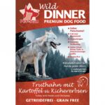 Wild Dinner Kalkoen – kalkoen met aardappel en kikkererwten graanvrij – droogvoer hond – hypoallergeen - Afbeelding 2