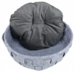 Honden- en Kattenbed van Vilt met Kussen, Grijs 45 cm – Trixie Lennie - Afbeelding 2