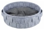 Honden- en Kattenbed van Vilt met Kussen, Grijs 45 cm – Trixie Lennie