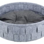 Honden- en Kattenbed van Vilt met Kussen, Grijs 45 cm – Trixie Lennie