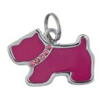 Hondenadrespenning van Metaal met Strasshalsband – Trixie 22761-TRXI