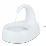 Witte Drinkfontein met Watercirculatie voor Katten en Honden – Trixie Curved Stream - Afbeelding 2