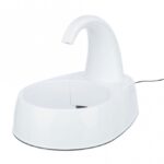 Witte Drinkfontein met Watercirculatie voor Katten en Honden – Trixie Curved Stream