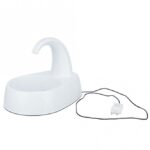 Witte Drinkfontein met Watercirculatie voor Katten en Honden – Trixie Curved Stream - Afbeelding 4