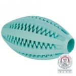 Honden Speelbal van Natuurrubber met Muntsmaak – Trixie Denta Fun Rugbybal