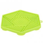 Lickmat Zeshoekig met Zuignappen Groen – Trixie 34980-TRXI