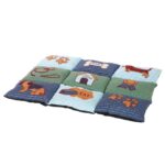 Gewatteerde Liggedeken Blauw Groen 80 x 55 cm – Trixie 37069-TRXI