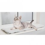 Kattenvensterbankmat van Pluche wit-zwart met Antislipbodem – Trixie Harvey
