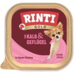 Rinti Gold Mini Honden Natvoer Kalfs- en Gevogelte 100 g