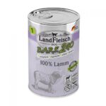 Landfleisch B.A.R.F.2GO Exklusiv Honden-natvoer van 100% Lam 400 g