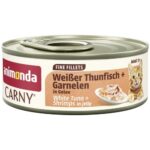 Animonda Fine Fillets Natvoer voor Volwassen Katten met Witte Tonijn en Garnalen in Gelei 60 g