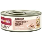 Animonda Cat Carny Fine Fillets Natvoer voor Volwassen Katten Tonijn en Krab in Saus 60 g