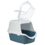 Kattenbak met Opklapbare Voorzijde Blauwgrijs Wit – Trixie Vico Easy Clean - Afbeelding 2
