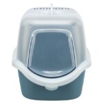 Kattenbak met Opklapbare Voorzijde Blauwgrijs Wit – Trixie Vico Easy Clean - Afbeelding 5