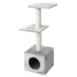 Krabpaal voor Katten met Drie Pluche Ligplekken Crème – EBI Classic Palazzo - Afbeelding 5