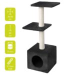 Krabpaal voor Katten met Drie Pluche Ligplekken Crème – EBI Classic Palazzo - Afbeelding 3