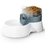 Drinkfontein met Voerbak 2-in-1 Grijs – EBI Pet Feeder 2in1 - Afbeelding 2