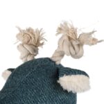 Blauw Chenille Hondenspeeltje Giraffe met Katoenen Koord – D&D Home George - Afbeelding 4