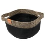 Zwarte Kattenmand van Katoentouw met Teddyvacht Kussen – D&D Home Tod