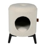 Kattenhuis met Krullende Kunstschapenvacht – D&D Home Jean