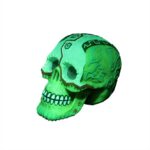 Aquariumdecoratie Lichtgevende Schedel voor Zoet- en Zeewater – EBI Aqua Della Dia de los Muertos Schedel 2 - Afbeelding 2