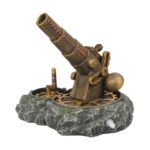 Aquariumdecoratie Steampunk Kanon van Polyesterhars – EBI Aqua Della Canon Action Air