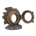 Aquariumdecoratie Steampunk – EBI Aqua Della Steampunk Bullauge - Afbeelding 3