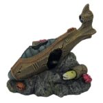 Gezonken Onderzeeër Aquariumdecoratie L van Polyesterhars – EBI Aqua Della Steampunk - Afbeelding 2