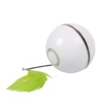 Katten Speelbal met Licht en Laser, Wit Groen – EBI Ball Chaser