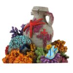 Aquariumdecoratie Amphorenkruik met Koraal – EBI Aqua Della Amphore Koralle 2 - Afbeelding 2