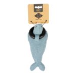 Hondenspeeltje Pluche blauw met rubberen bijtring – D&D Home Navy Chenille - Afbeelding 2