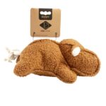 Hondenspeelgoed van Bruine Teddystof met Piepers – D&D Home Emmy - Afbeelding 2