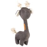 Giraffen Hondenspeelgoed van Ribfluweel met Katoenen Touwstaart – D&D Home George