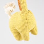 Hondenspeelgoed Giraffe van Ribfluweel Geel – D&D Home George - Afbeelding 4