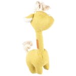 Hondenspeelgoed Giraffe van Ribfluweel Geel – D&D Home George