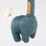 Blauwe Hondenknuffel Giraffe van Ribfluweel met Katoenen Touwstaart – D&D Home George - Afbeelding 4