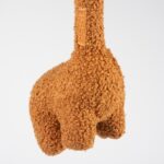 Hondenspeelgoed Giraf van Bruin Ribfluweel met Katoenen Touw – D&D Home George - Afbeelding 4