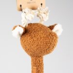 Hondenspeelgoed Giraf van Bruin Ribfluweel met Katoenen Touw – D&D Home George - Afbeelding 3